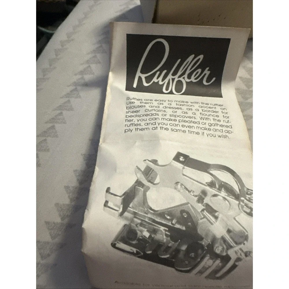 Ruffler Attachment: Vintage Japanese Sewing Tool (Left Needle, Model 55620)‎